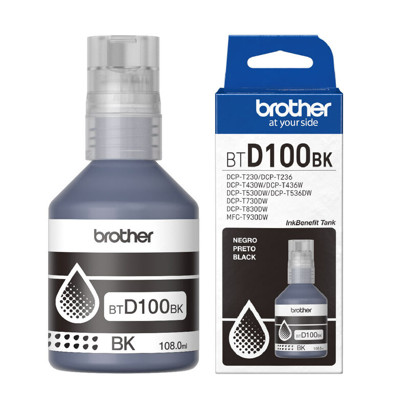 4 Pack – Botella de Tinta Brother BTD100 image number null