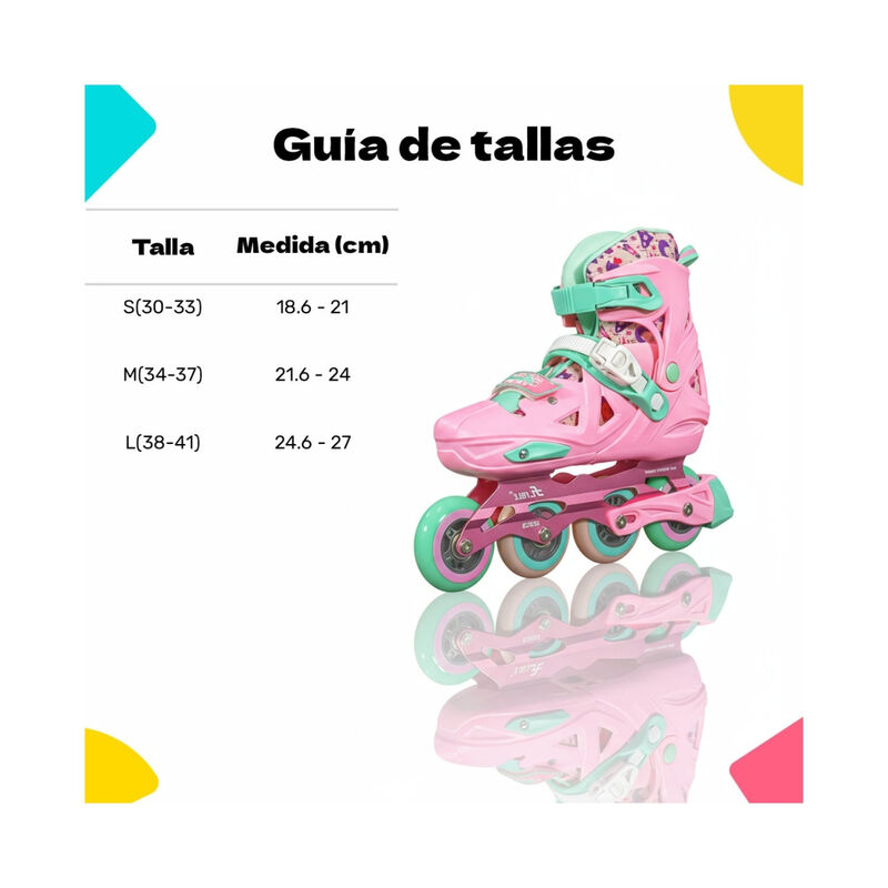 Patines Linea 4 Ruedas Soporte Aluminio Abec 9 ... image number null