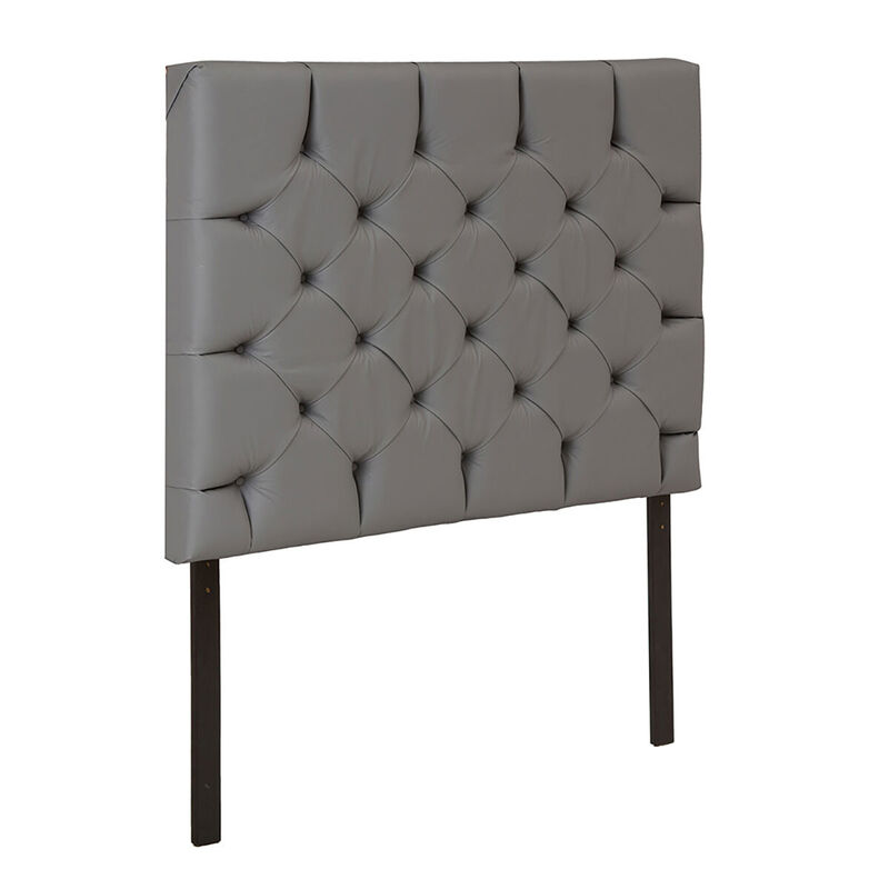 Cabecera Matrimonial Dicasa Dubai Gris Oxford image number null