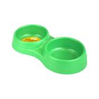 Fancy Pets Plato para Perros y Gatos de Plastico Doble 16 Oz