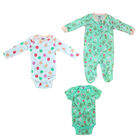 Kit 3 Piezas Bebé Niña Onesies Mamelucos y Pañalero Multicolor OP2210HK