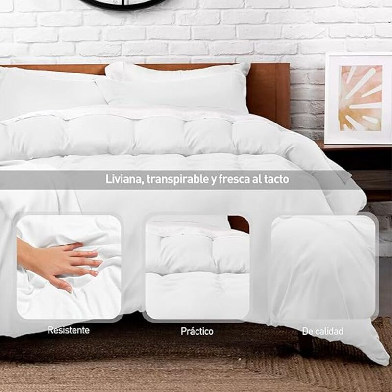 Juego de Funda Duvet para Edredon Matrimonial B... image number null