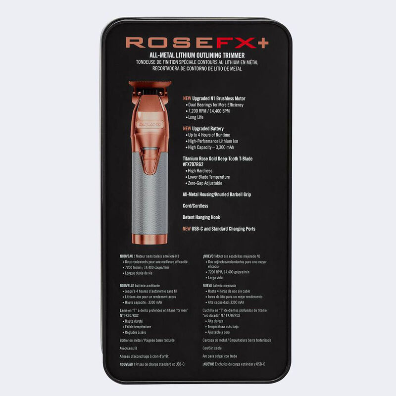Babyliss Pro Trimmer Rosefx Skeleton Rosa image number null