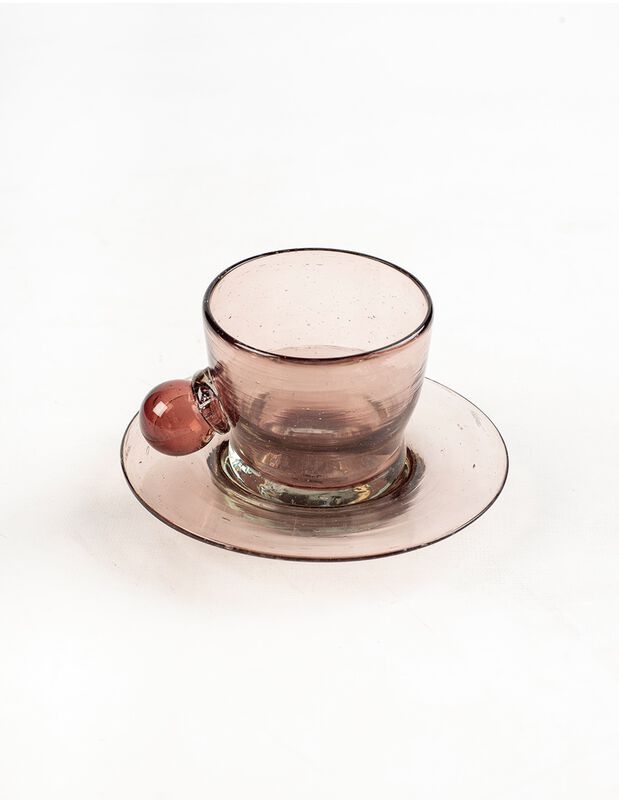 Tazas c/ Platos Set de 6 Tazas con Plato de Vid... image number null