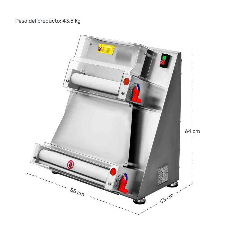 Laminadora De Masa Automatica 40cm Harina Pizza... image number null