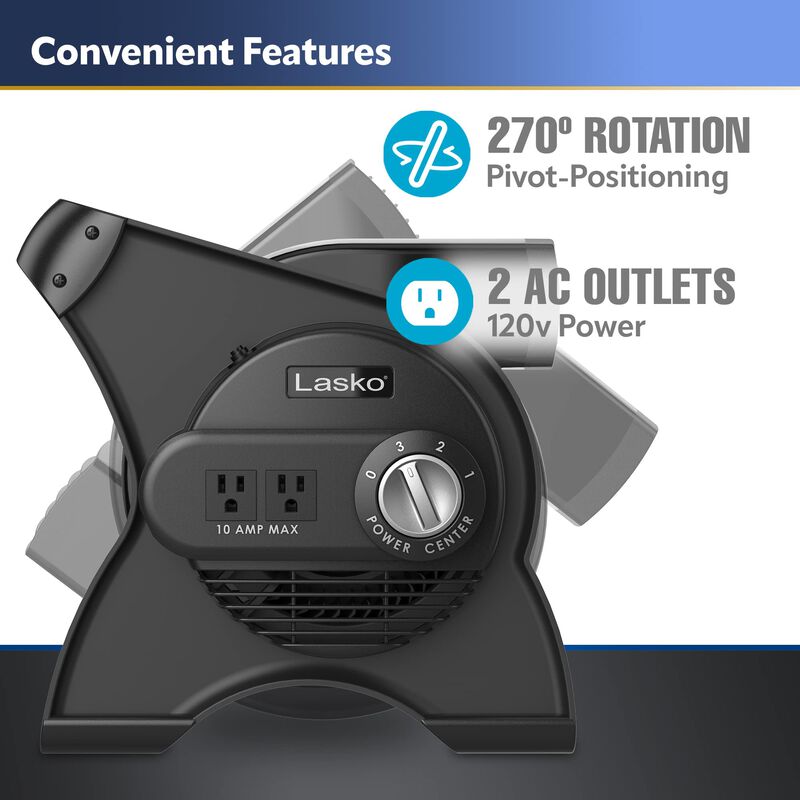 Ventilador Utilitario Lasko U12104, 12 Pulgadas... image number null
