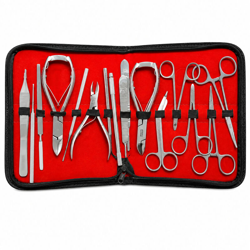 Kit Instrumental Podol&oacute;gico 18 Pzs Acero Inox H... image number null
