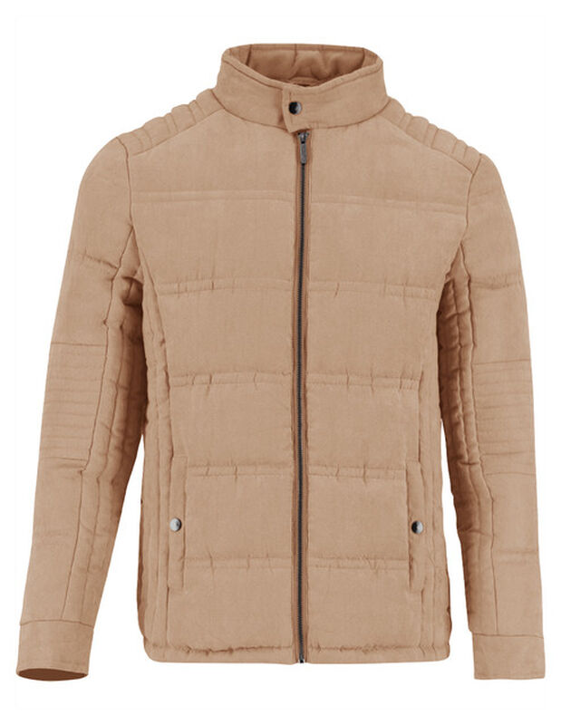 Chamarra Caballero Acolchada Casual Camello Roo... image number null