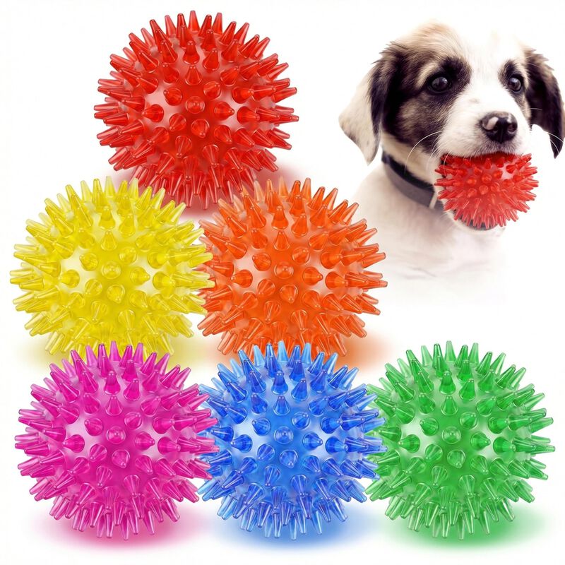 Pelotas para Perros Mkobon, Pack de 6 con Chirr... image number null