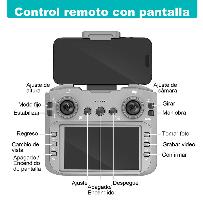 Drone Vak 1811 Reconocimiento óptico Gestos 2 C... image number null