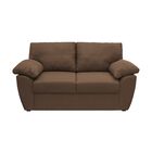 Sofá Love Seat Sefora Tapizado Linato Color Café