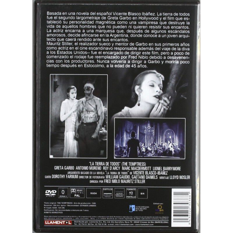 La Tierra De Todos [dvd] (1926) La Tentadora image number null