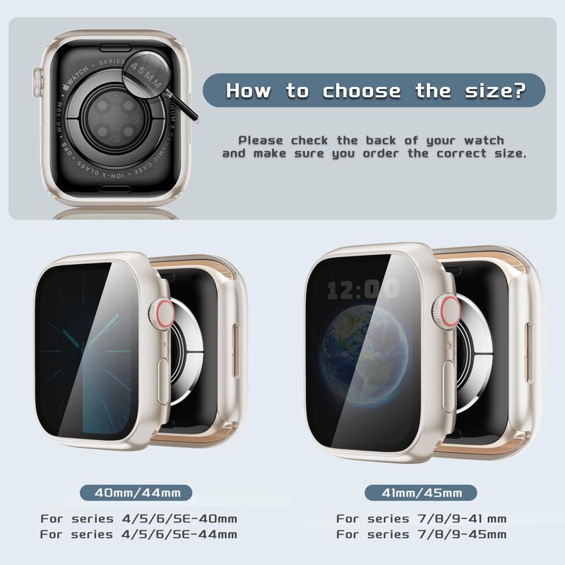Funda de Privacidad Zumyzu para Apple Watch Ser... image number null