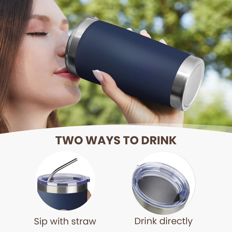 Vaso T&eacute;rmico Meway 591 ml Color Azul Marino Con... image number null
