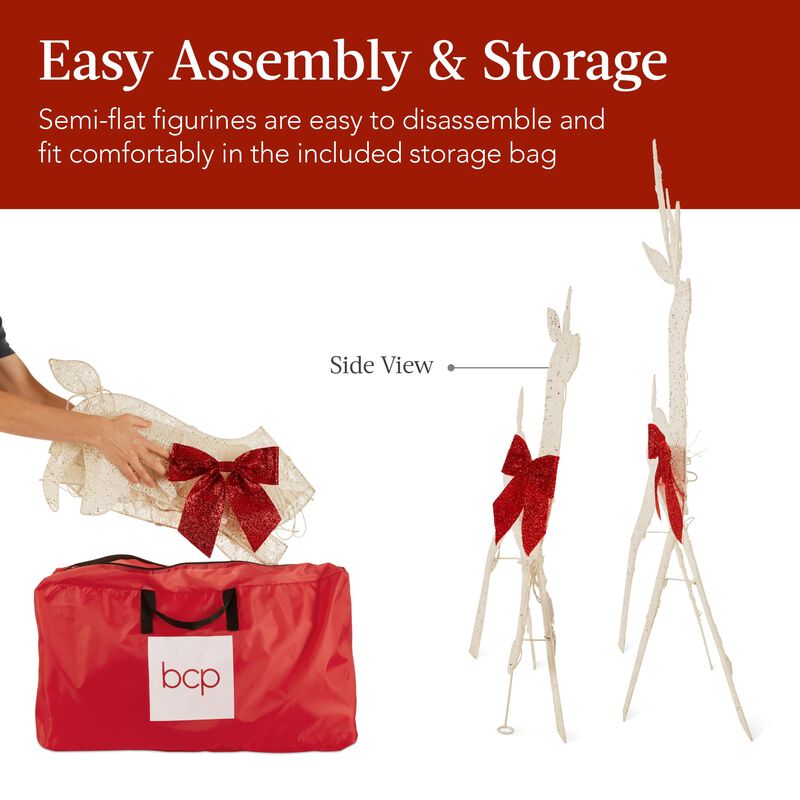 Set Christmas Deer Family Best Choice Products ... image number null
