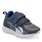 Borreguis Tenis deportivo para niño gris, blanco y azul rey