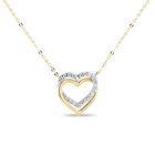 Gargantilla Coraz&oacute;n Bicolor 10k Con Zirconias (sku B) | Bizzarro