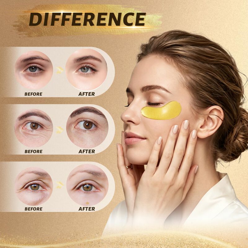 Parches Para Ojos Prettrick 30 Pares 24K Oro An... image number null