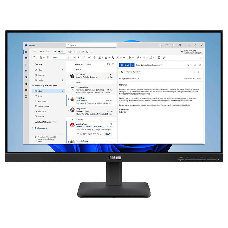 Monitor Lenovo S24-4e De 23.8", Resoluci&oacute;n Full... image number null