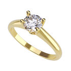 Anillo de Compromiso en Oro Amarillo 10K con Circonia -  Talla:10/ M418-10Y-CZ-10