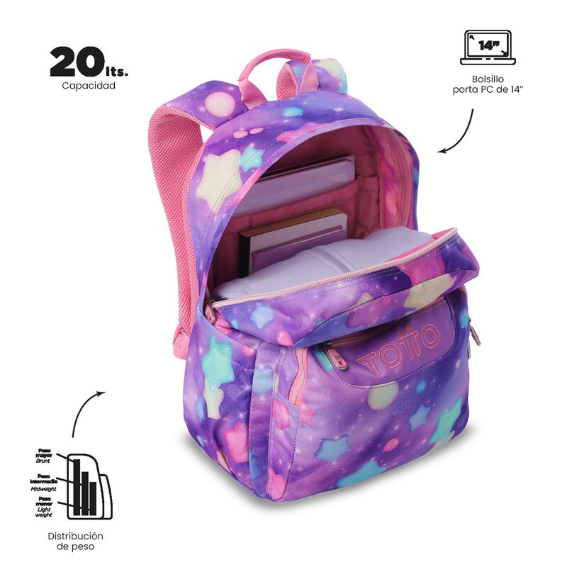 Kit Escolar Mochila Mediana, Lonchera Y Lapicer... image number null