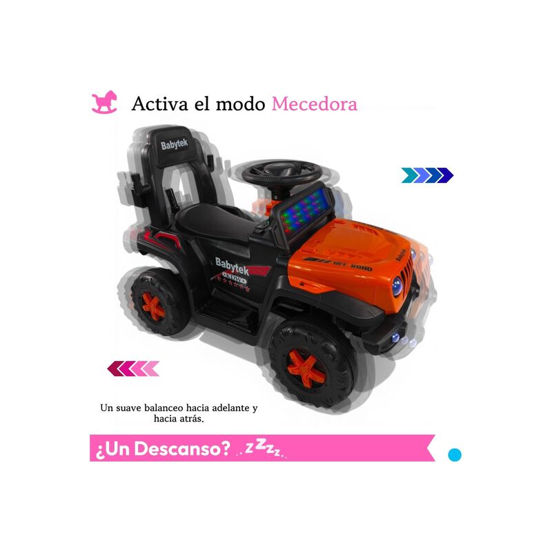 Carro Montable El&eacute;ctrico 3 En 1 Con Control Rem... image number null