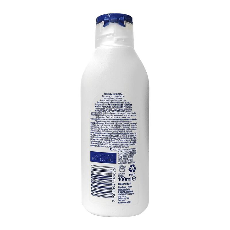 Crema Corporal Nivea Express Hydration 100 Ml image number null
