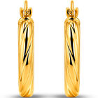 Arracadas Finas Oro Amarillo 10k 10mm | Joyer&iacute;as Bizzarro