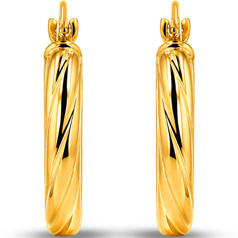 Arracadas Finas Oro Amarillo 10k 10mm | Joyer&iacute;a... image number null
