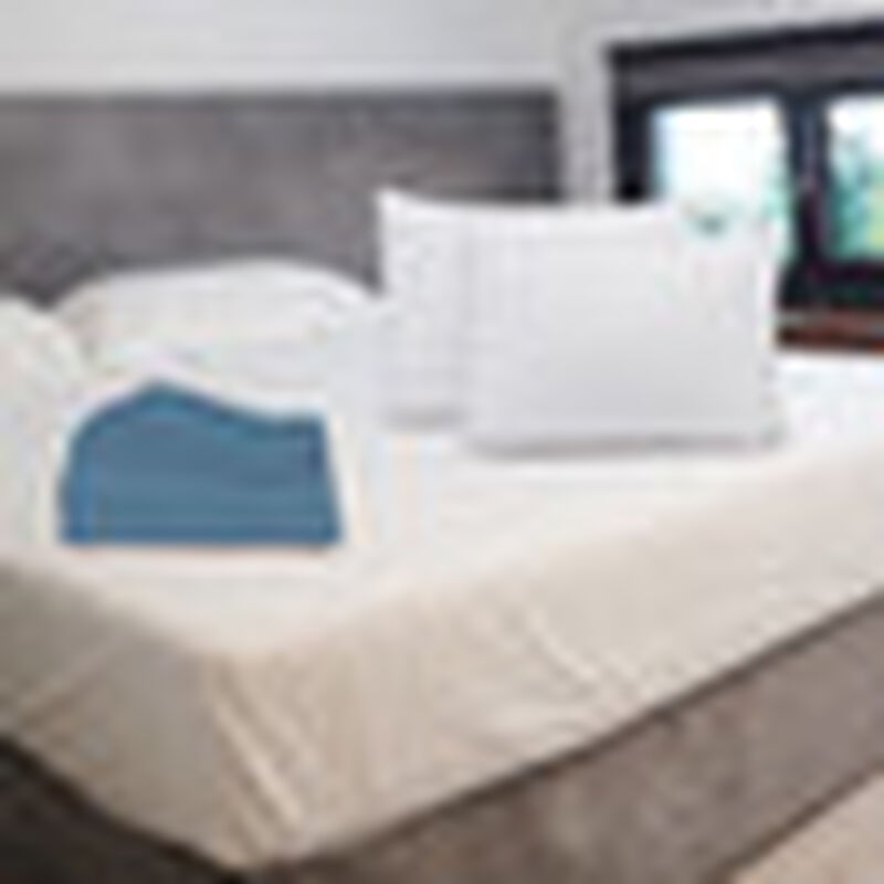 Sábanas Matrimonial Spring Air Azul + Almohada ... image number null