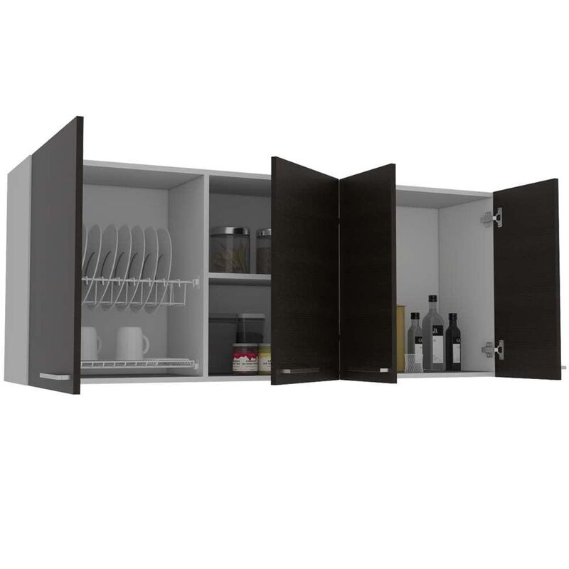 Gabinete Superior Ursa color Blanco y Wengue Vi... image number null