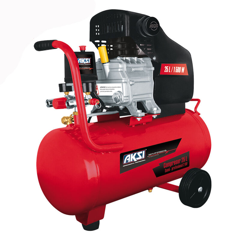 Compresor de Aire Aksi 25 lts 2 HP Semi Profesi... image number null