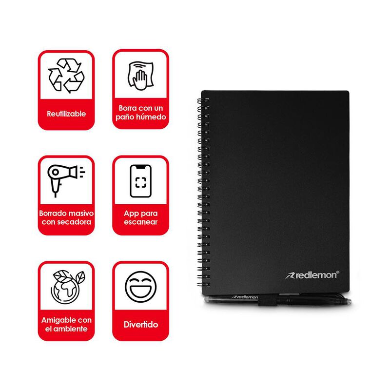 Cuaderno Inteligente Reutilizable 50 Hojas 3 Pl... image number null