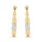 Arracadas De Oro Florentino 10K (14 Mm Aprox)