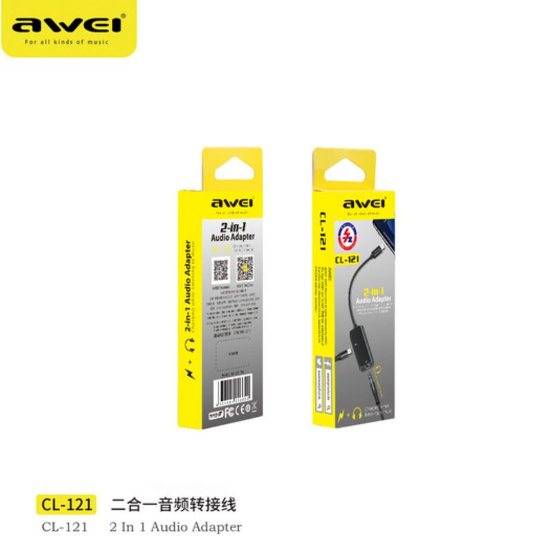 Awei Cl-121 Cable De Conversion De Audio (2 En ... image number null