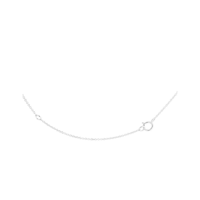 Gargantilla Cruz Oro Blanco 14k 5pts Diamante image number null