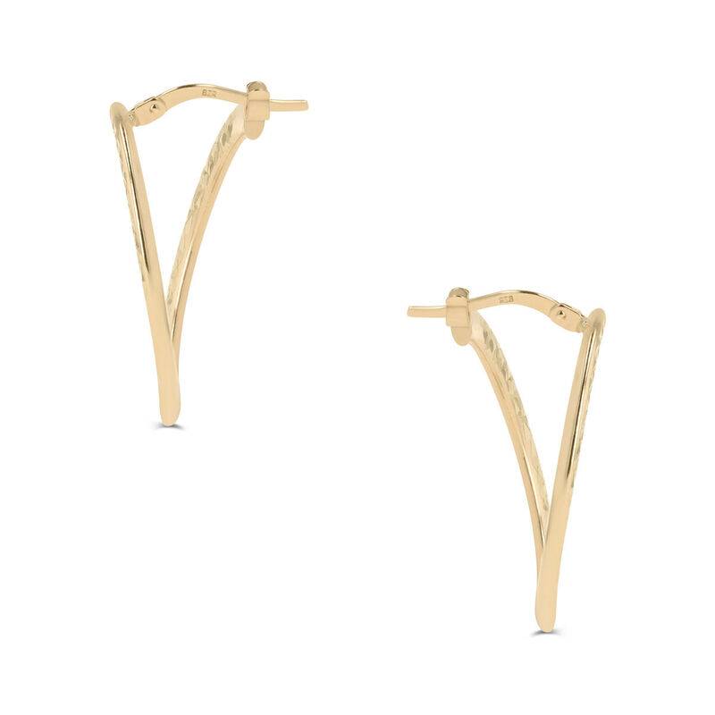 Arracadas Oro Amarillo 10k 20x3mm | Joyer&iacute;as Bi... image number null