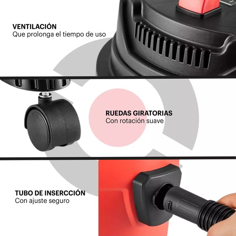 Aspiradora Industrial 15 Litros S&oacute;lido L&iacute;quido ... image number null