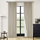 Cortinas Twodrapes 213 cm Opacas De Lino Con Pliegues Pinch