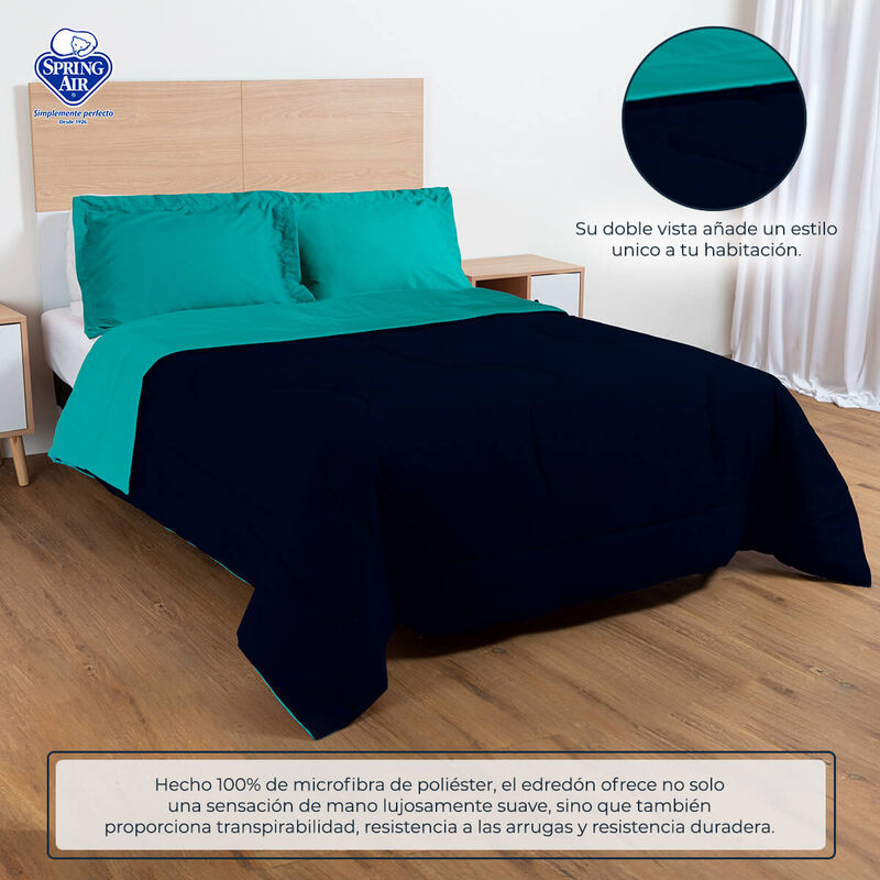 Edred&oacute;n Doble Vista Individual Spring Air Turqu... image number null