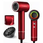 Secadora De Cabello 1500w Con Tecnolog&iacute;a I&oacute;nica, 2 Velocidades, 4 Ajustes, Boquilla Y Difusor (rojo) Bluelander