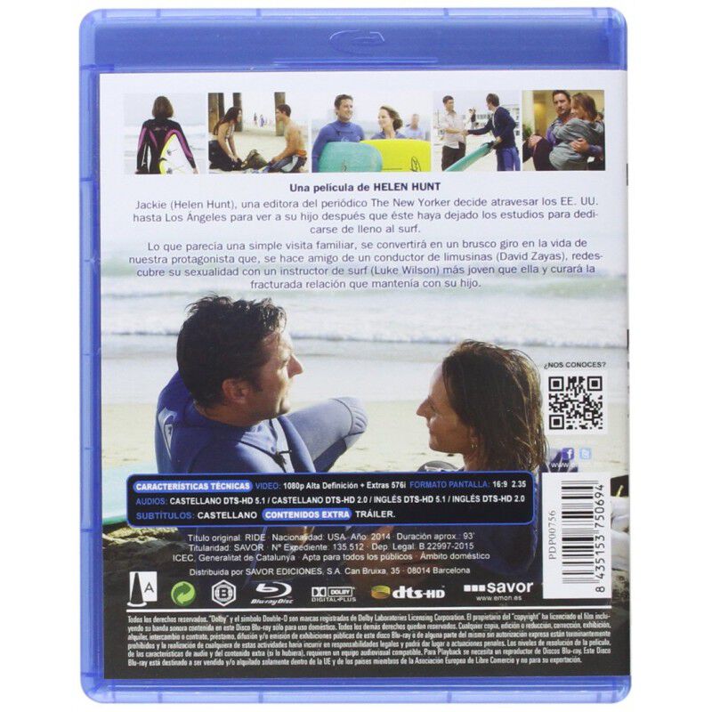 Ride. Al Ritmo De Las Olas [Blu-ray] (2015) Rid... image number null