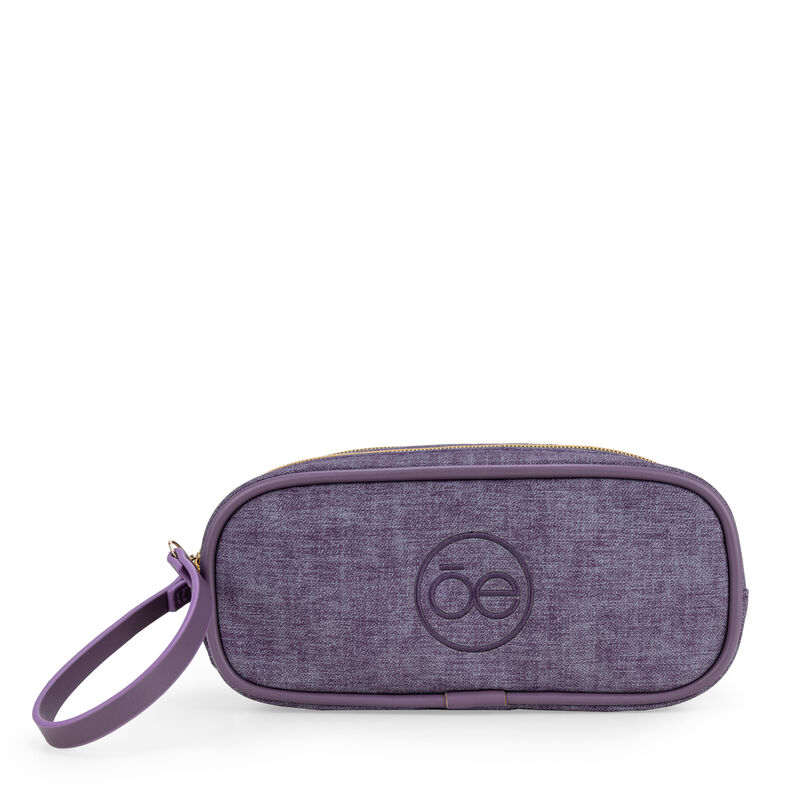 Cosmetiquera Mediana Cierre Doble Color Morado image number null
