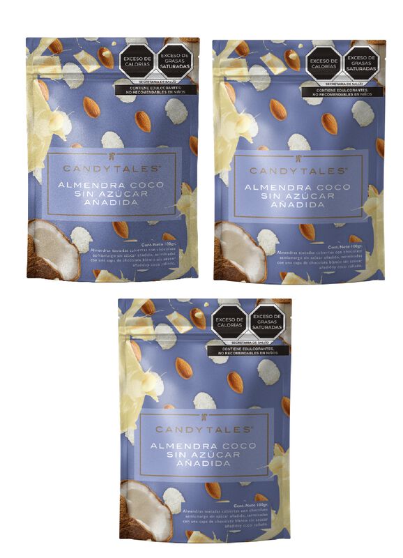 Almendra Coco sin Azúcar Añadida 100 gr  - 3 pi... image number null
