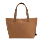 Bolsa Tote Grande Con Herraje De Monograma Color Camel