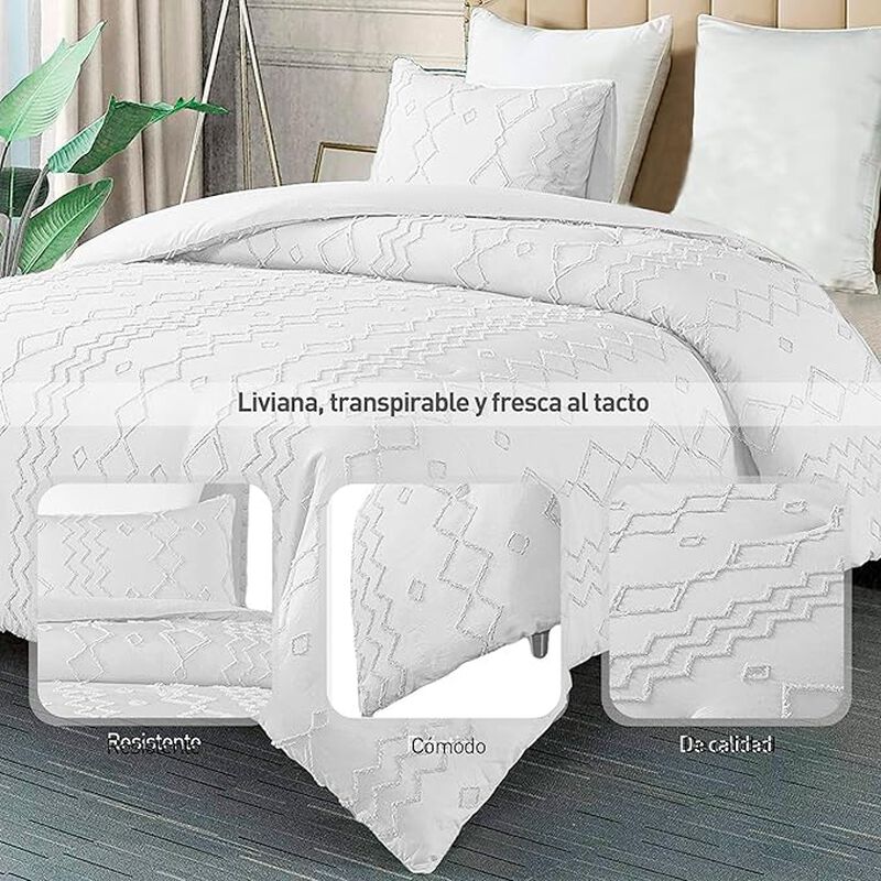 Juego de Funda Duvet para Edredon Individual. L... image number null