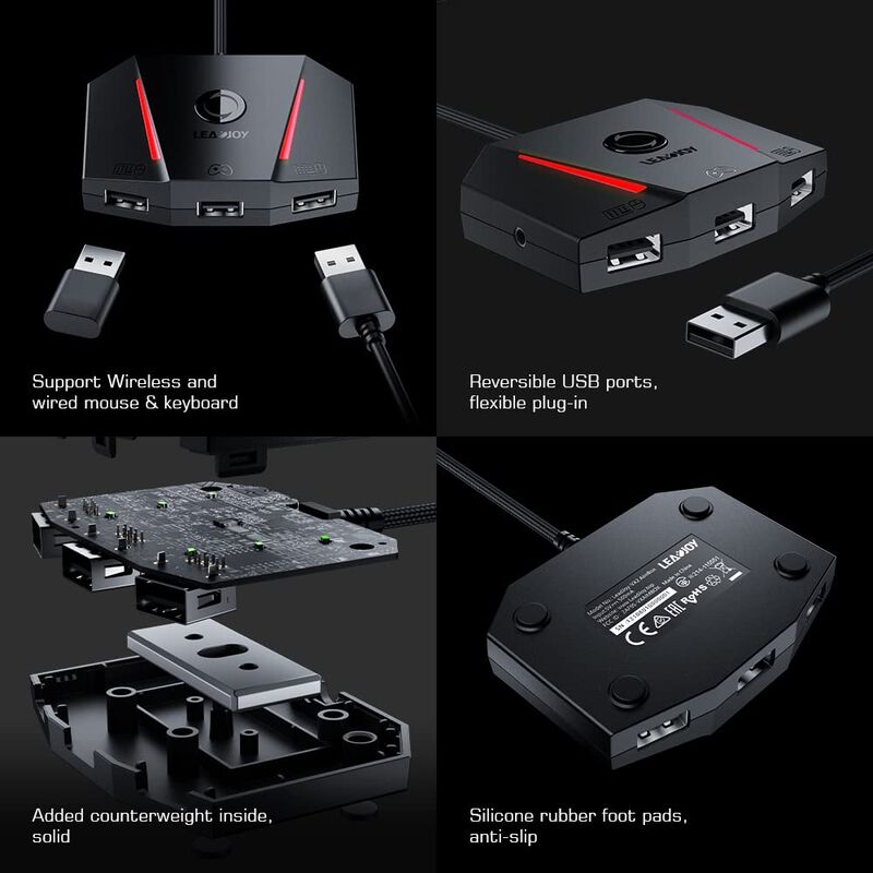 Adaptador Leadjoy VX2 Aimbox para Teclado y Rat... image number null