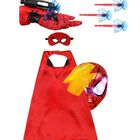 Disfraz Lsxlzqn De Superh&eacute;roe Con M&aacute;scaras, Capa Y Lanzador De Telara&ntilde;as