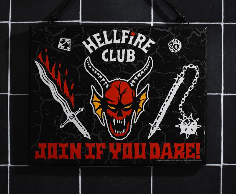 Letrero Colgante De Pared Stranger Things Hellf... image number null