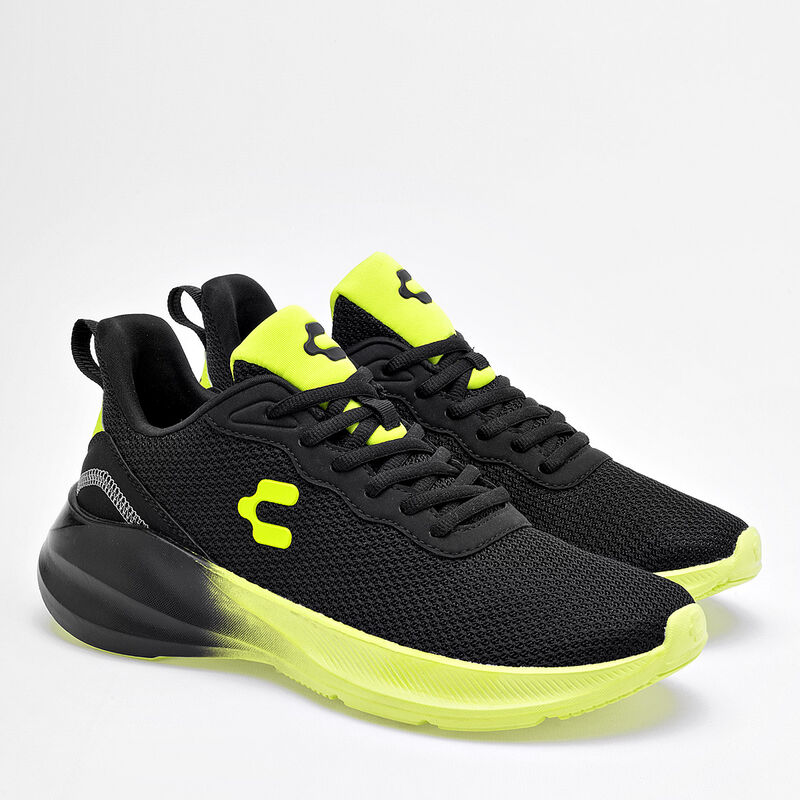Charly Tenis deportivo para hombre negro verde,... image number null